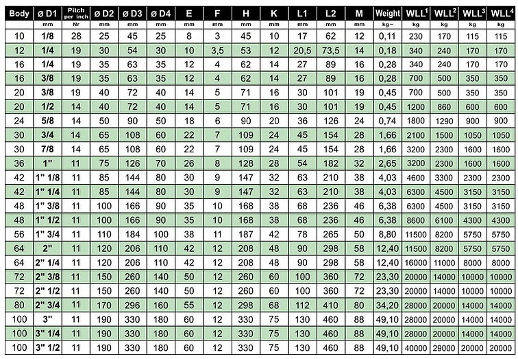 2018 - 1C Lifting Eye Bolts DIN 580 GAS